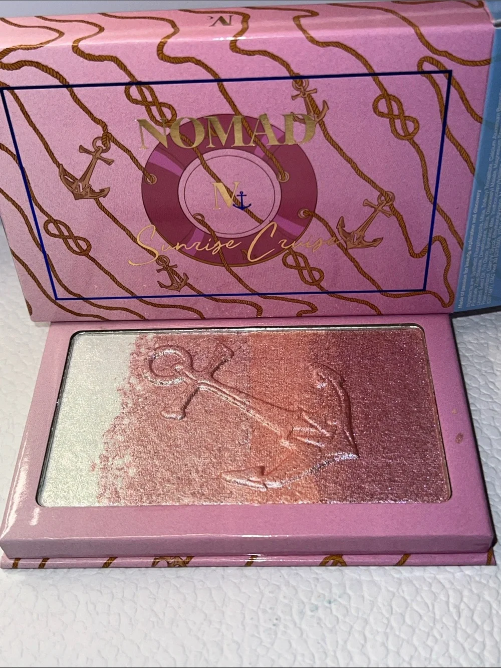 Nomad Cosmetics Sunrise Cruise Shimmer Highlighter Palette - Gradient Rose Glow